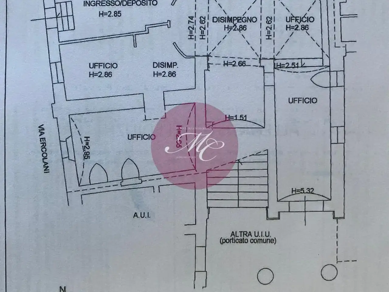 Ufficio in Via Giacomo Matteotti 29, Bagnacavallo, {3} - Planimetria 1