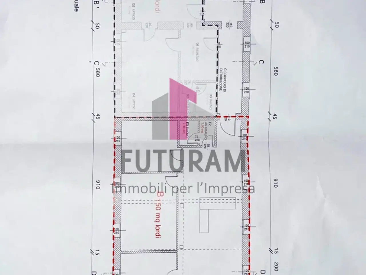 Ufficio in Via Europa, 1, Barbarano Mossano, {3} - Planimetria 1