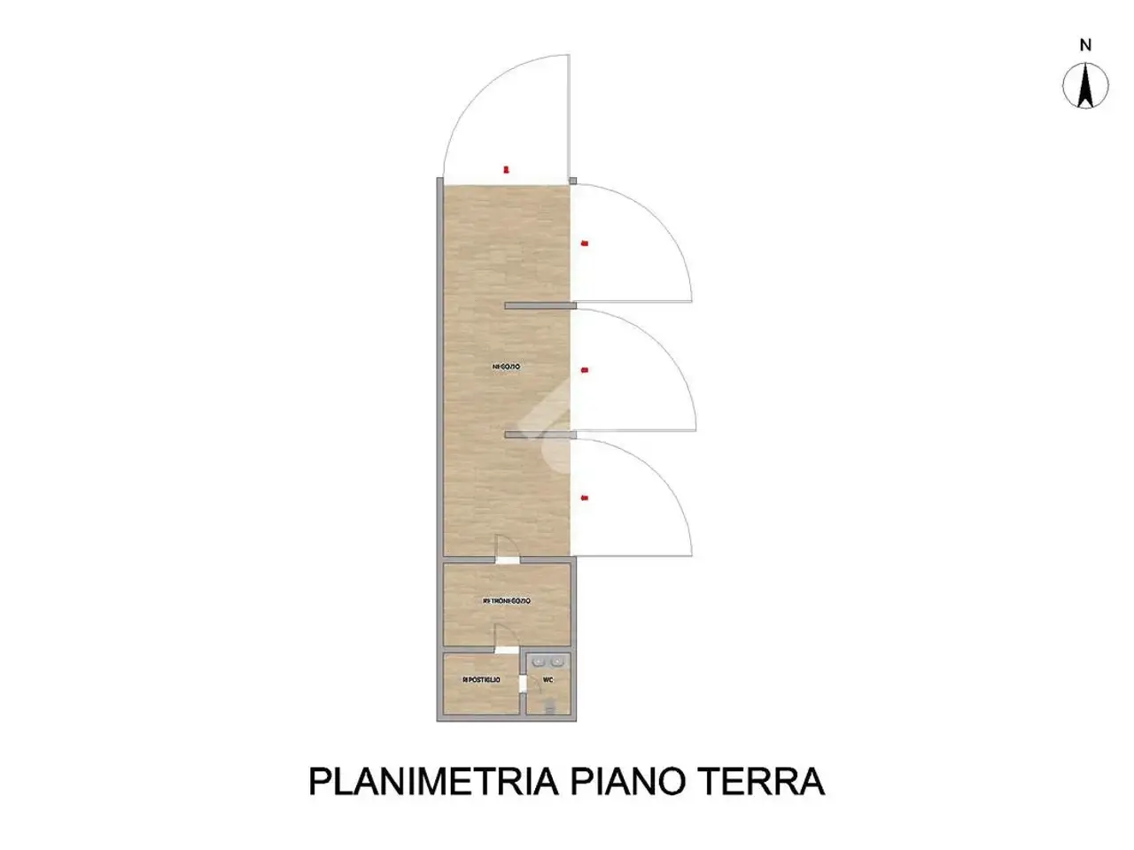 Negozio in Via Veneto 86, Piacenza, {3} - Planimetria 1