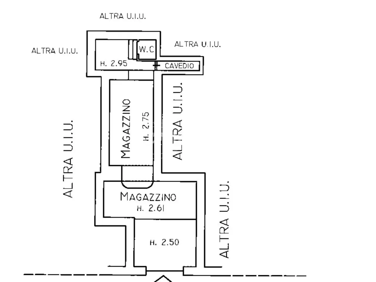 Magazzino in Via Armando Diaz 10, Borghetto Santo Spirito, {3} - Planimetria 1