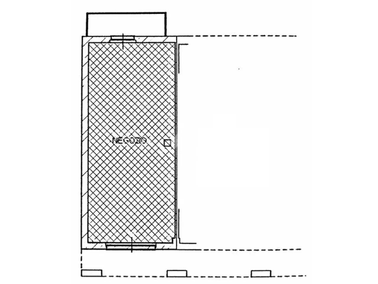 Negozio in Via Giacomo Leopardi, Ponte San Pietro, {3} - Planimetria 1