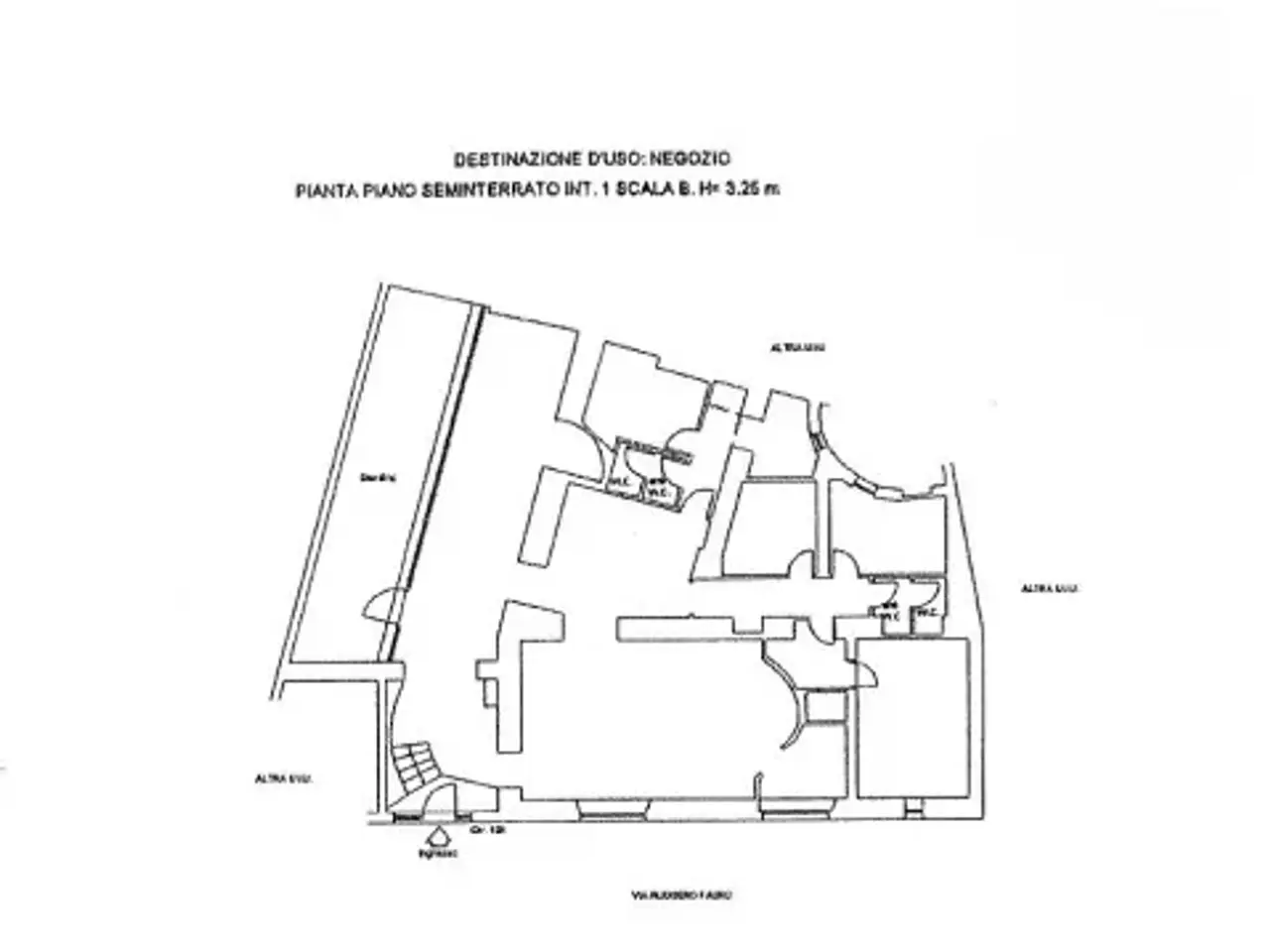 Negozio in Via Ruggero Fauro 102, Roma, {3} - Planimetria 1