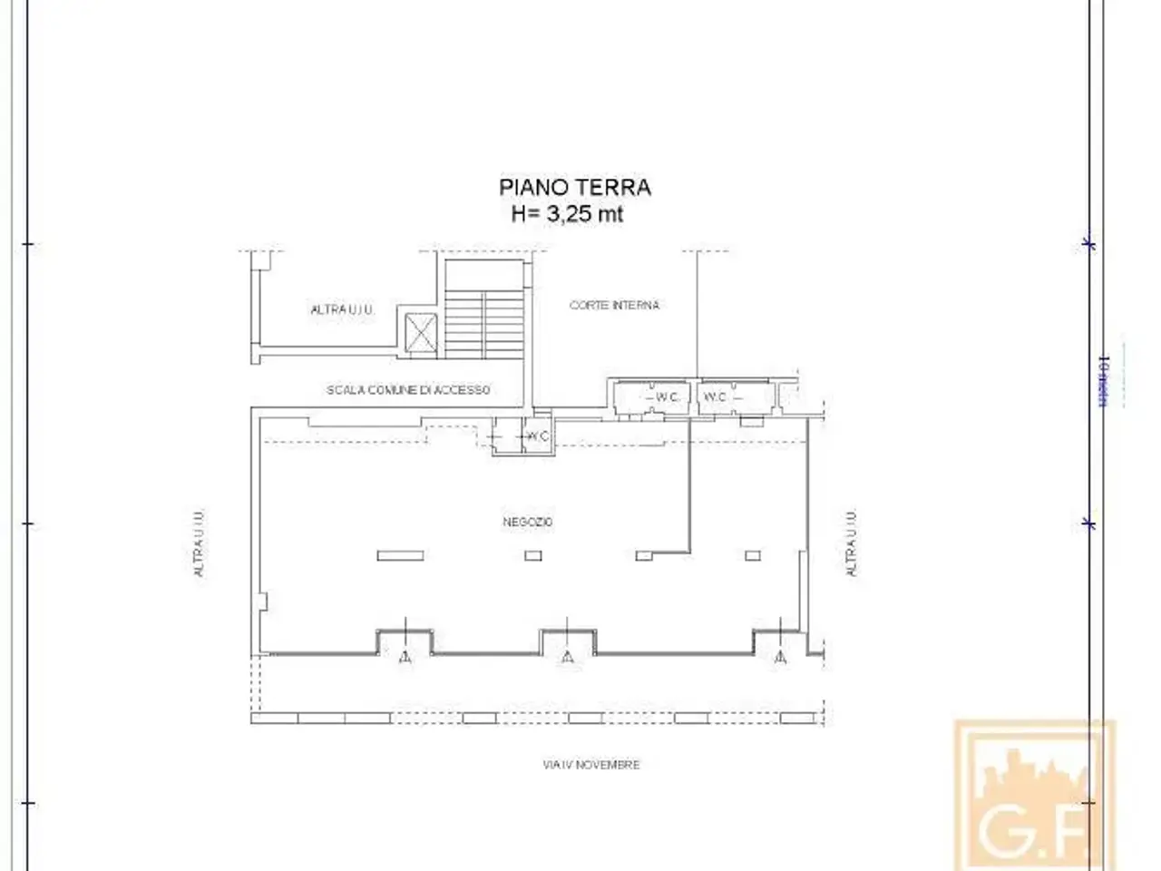 Negozio in Via IV Novembre 43, Tolmezzo, {3} - Planimetria 1