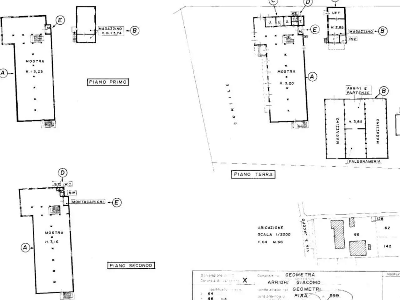 Palazzina commerciale in Via Sp9 181, San Giuliano Terme, {3} - Planimetria 1