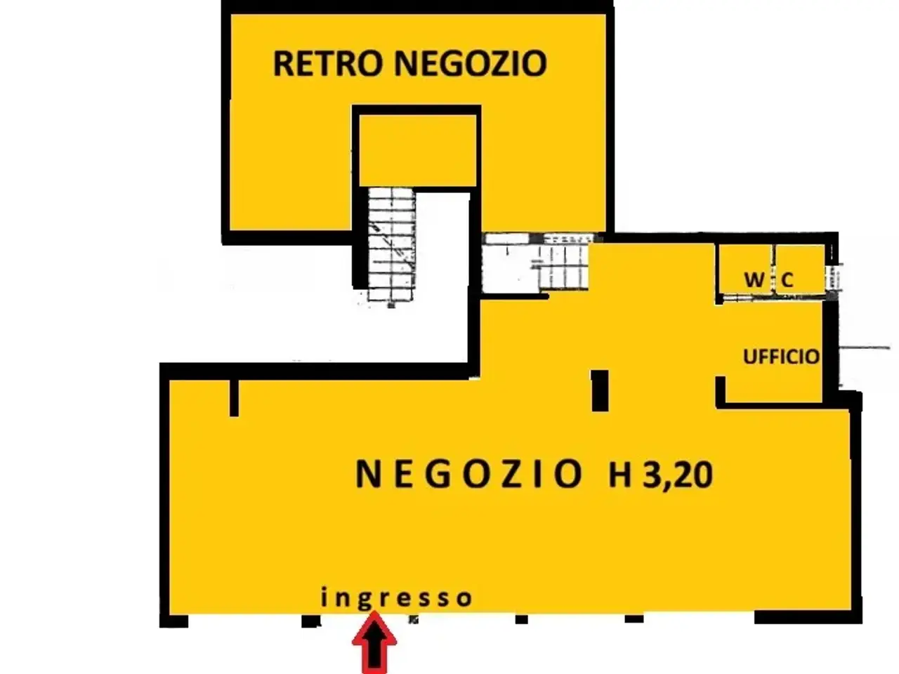 Negozio in Via Romana Aponense, Padova, {3} - Planimetria 1