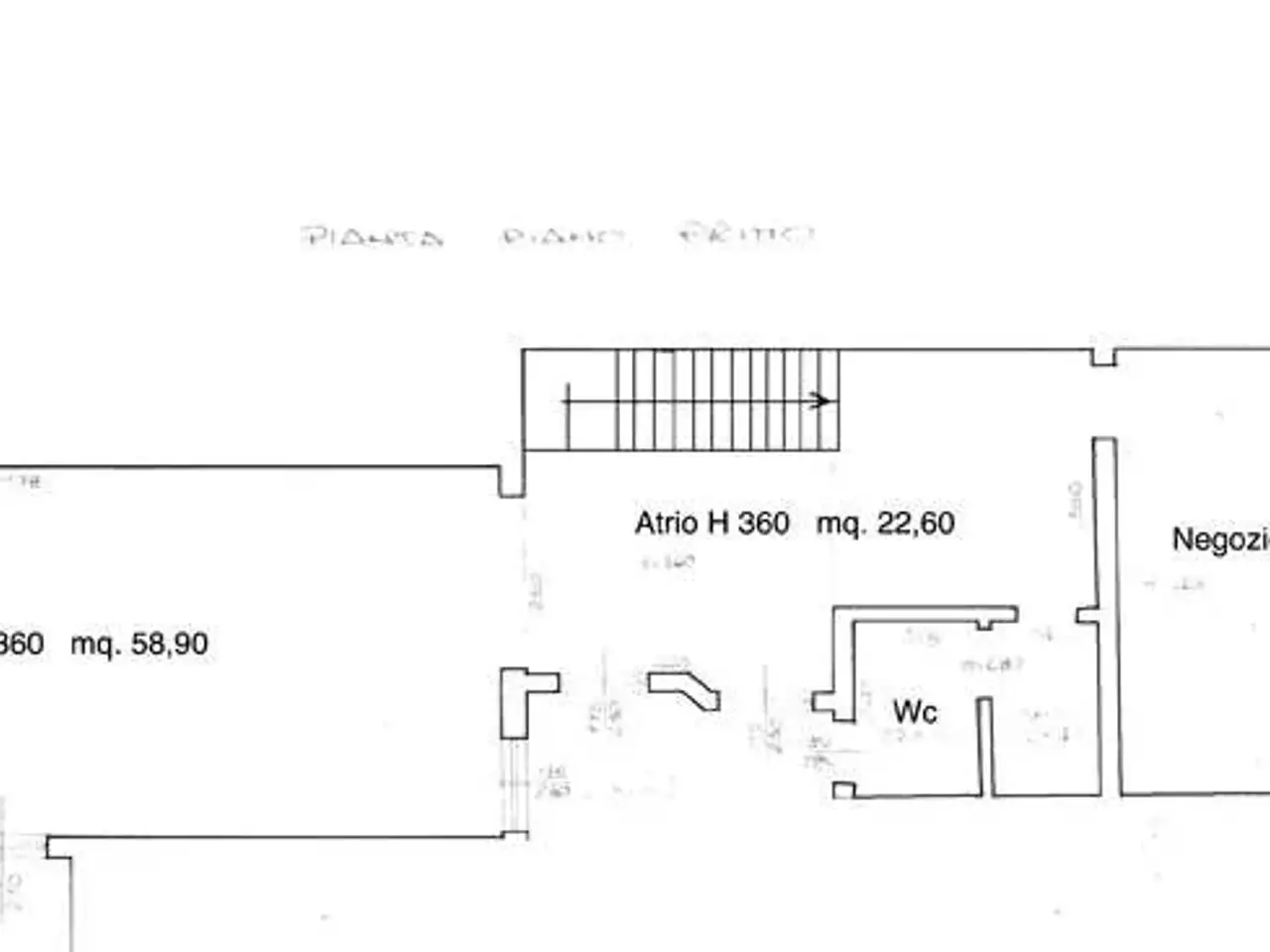Negozio in Via Emilia Santo Stefano 9, Reggio Emilia, {3} - Planimetria 1