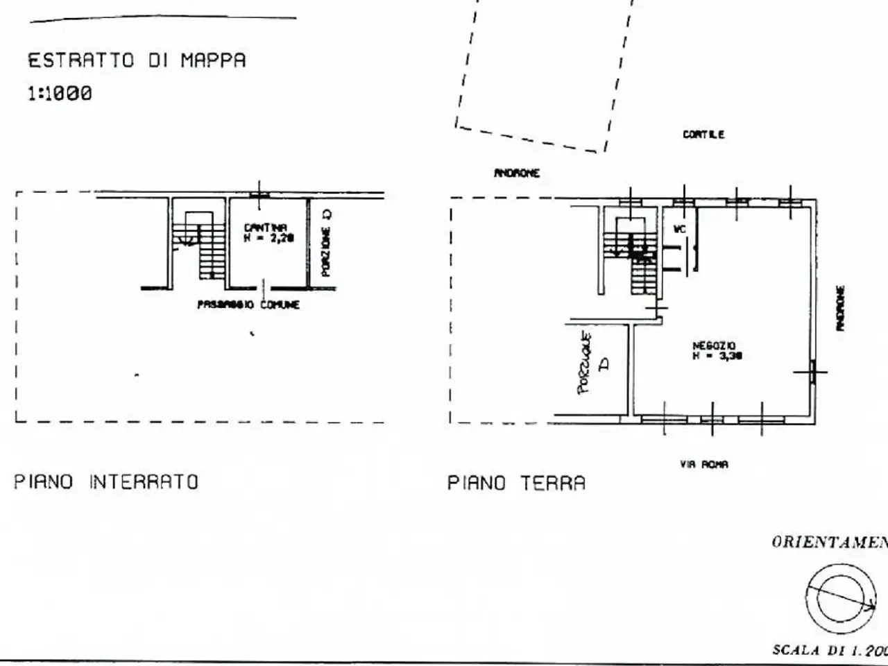 Negozio in Via Roma 32, Castiglione D'Adda, {3} - Planimetria 1