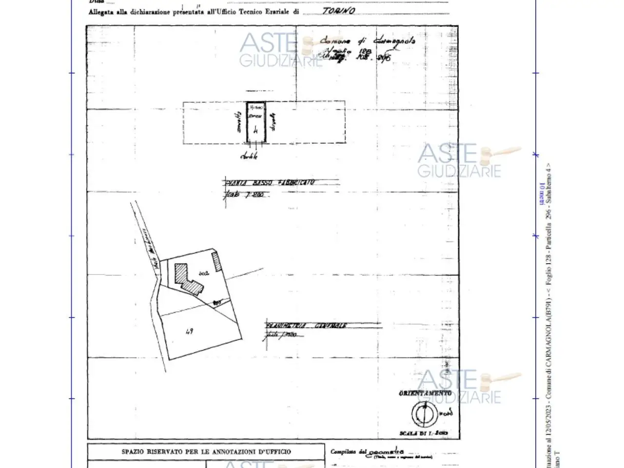 Garage in Viale Barbaroux, 10022 Carmagnola To, Italia 10022, Carmagnola, {3} - Planimetria 1