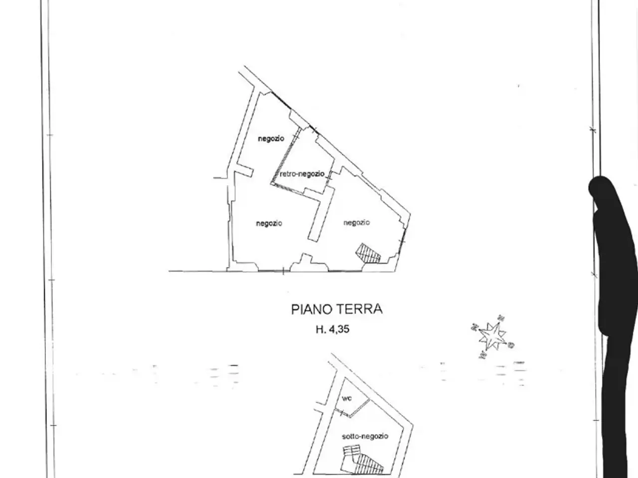 Negozio in Via Curio Dentato, Possibilità di Locazione, Terni, {3} - Planimetria 1