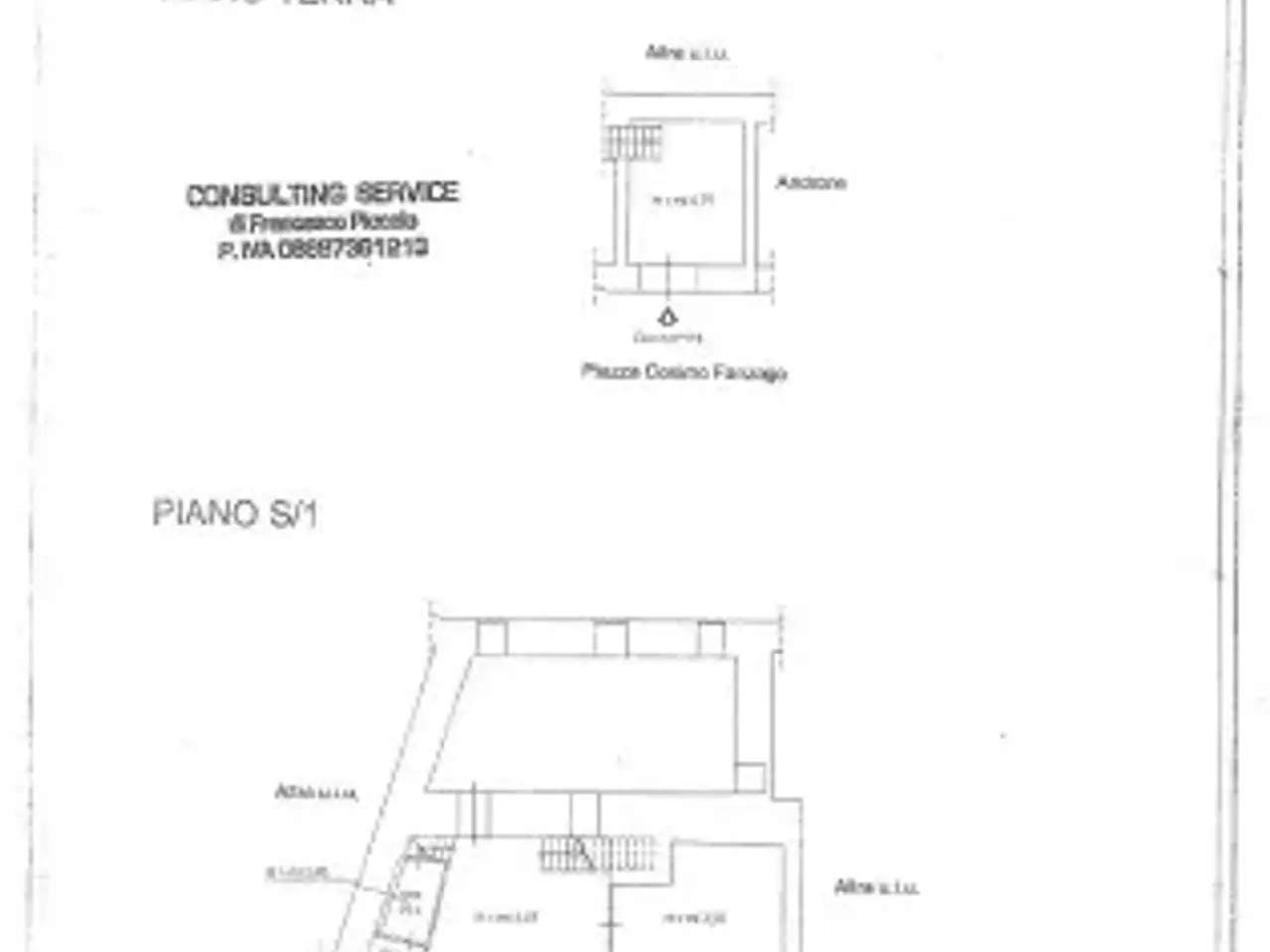 Negozio in Piazza Cosimo Fanzago, Napoli, {3} - Planimetria 1
