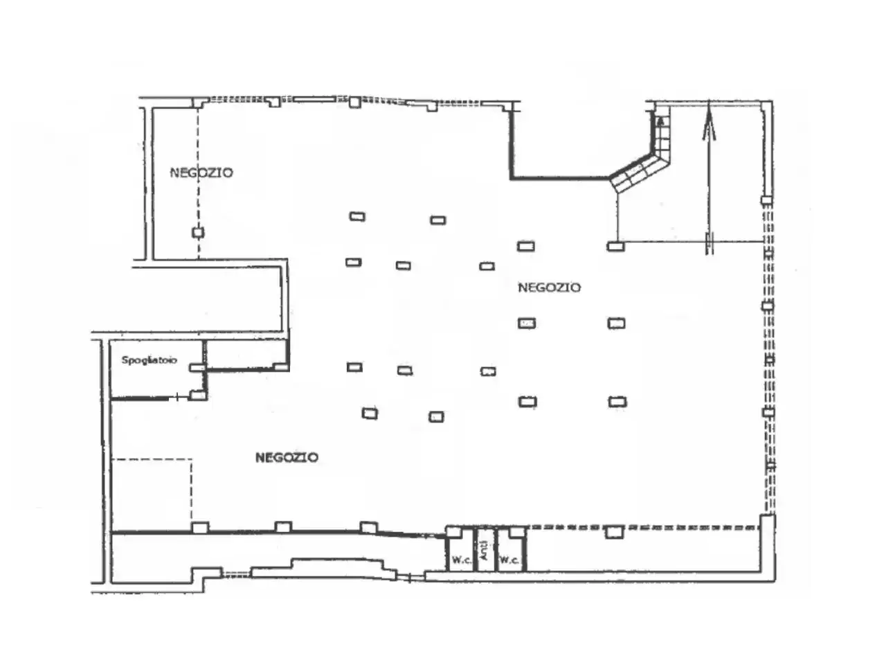 Negozio in Via Franco Sacchetti, 18, 00137 Roma Rm, Italia, Roma, {3} - Planimetria 1