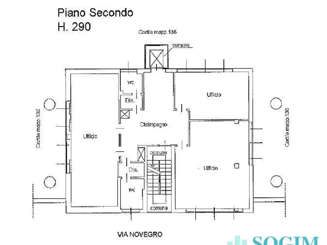 Ufficio in Via Novegro 3, Segrate, {3} - Planimetria 1