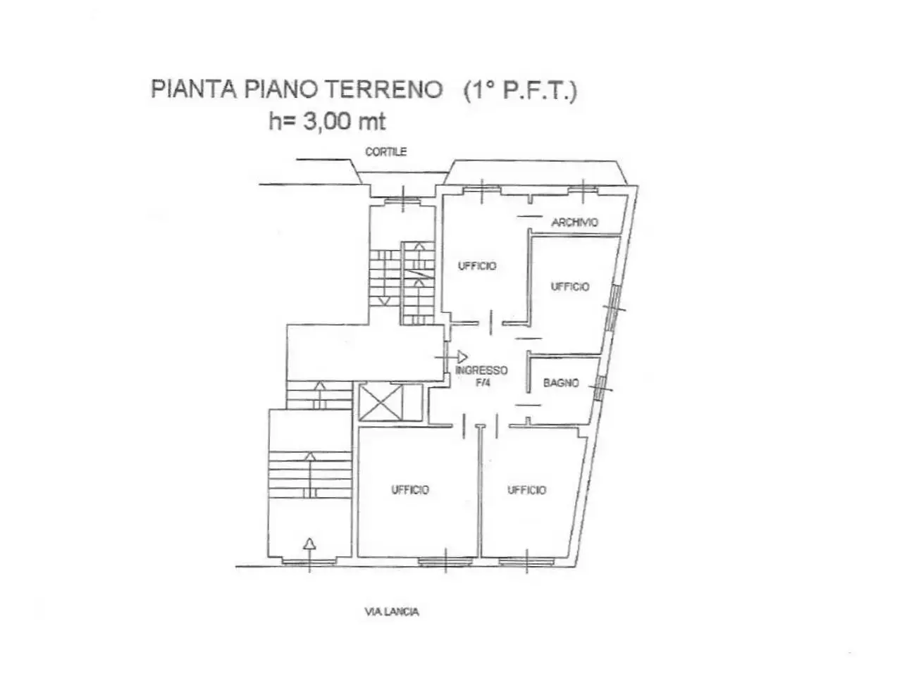 Ufficio in Via Vincenzo Lancia 126, Torino, {3} - Planimetria 1
