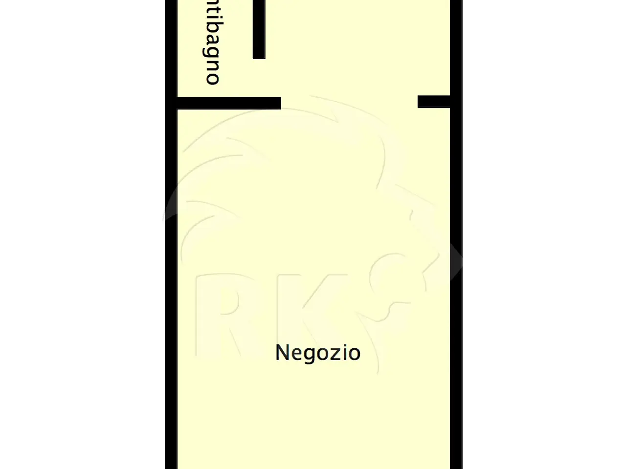 Negozio in Via d'Azeglio  51, Bologna, {3} - Planimetria 1