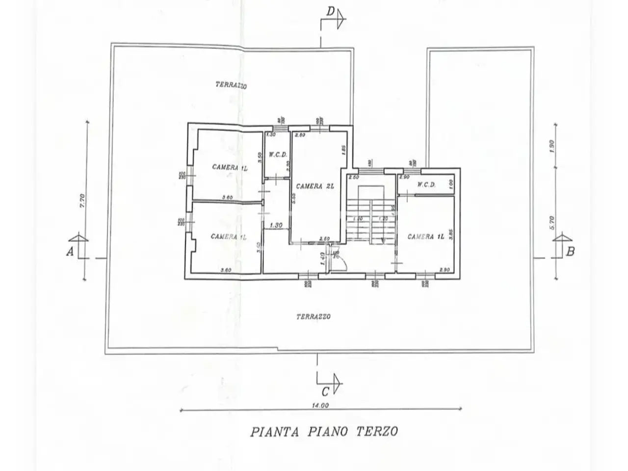 Albergo in Viale Sicilia 84, Cervia, {3} - Planimetria 1