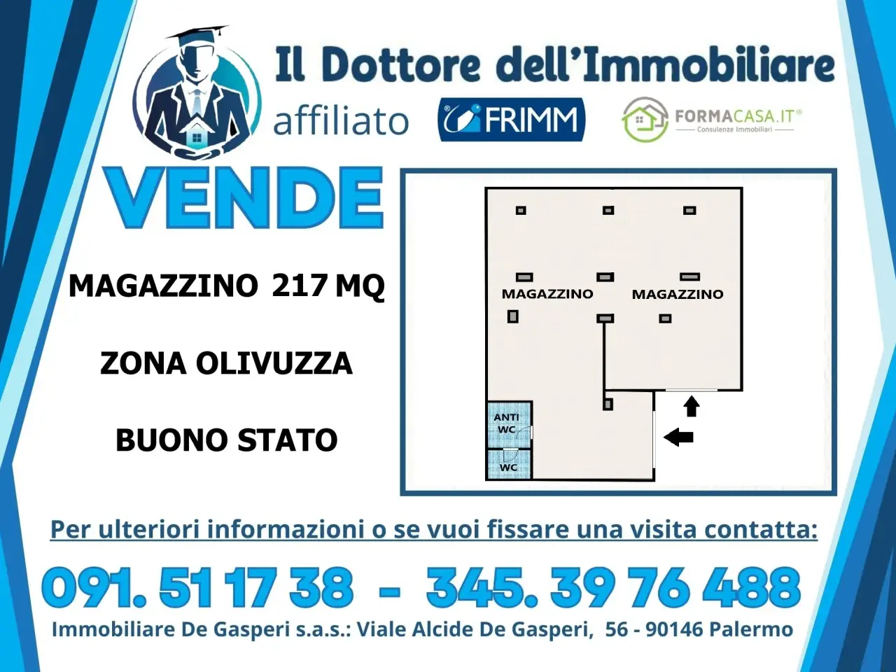 Officina in Via d'Ossuna 60, Palermo, {3} - Foto 1