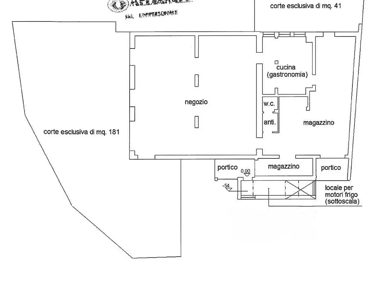 Negozio in Via Spareda 66, Concordia Sagittaria, {3} - Planimetria 1