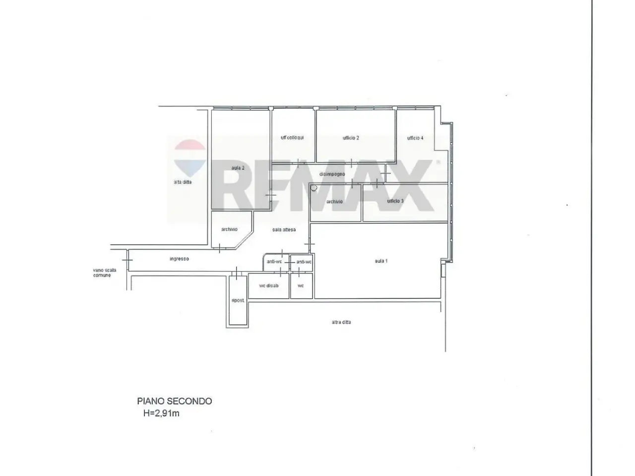 Ufficio in Via Longhin 83, Padova, {3} - Planimetria 1