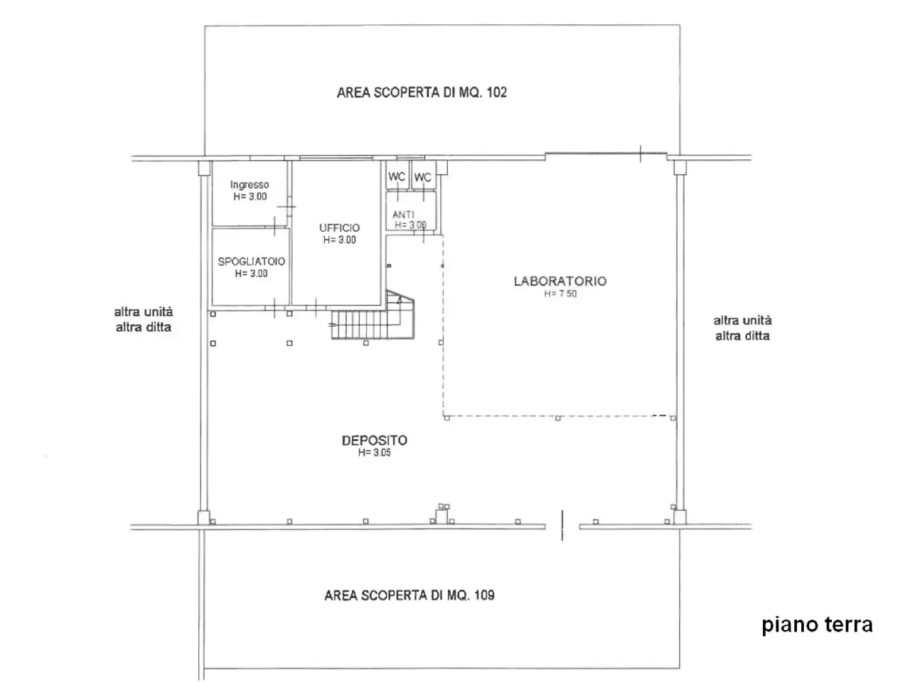 Capannone in Via Monte Santo 18/C, Riese Pio X, {3} - Planimetria 1
