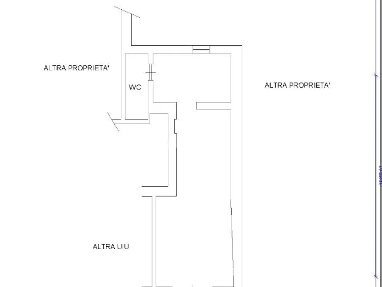 Negozio in Via Radicofani 199, Roma, {3} - Planimetria 1