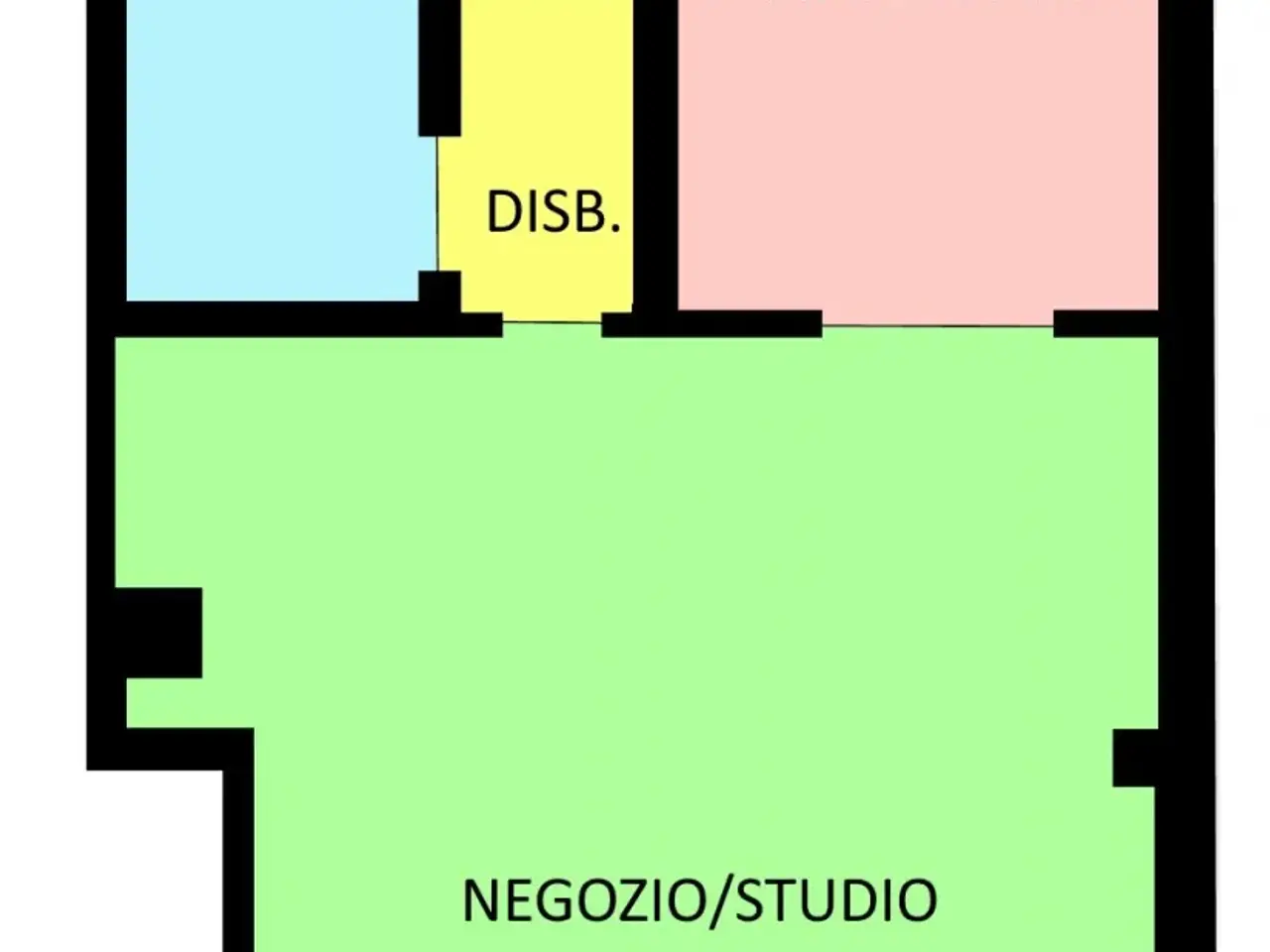 Ufficio in Via Tiberio Claudio, Cles, {3} - Planimetria 1