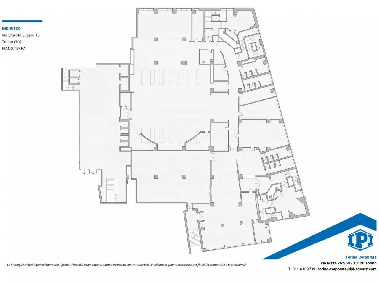 Ufficio in Via Ernesto Lugaro 15, Torino, {3} - Planimetria 1