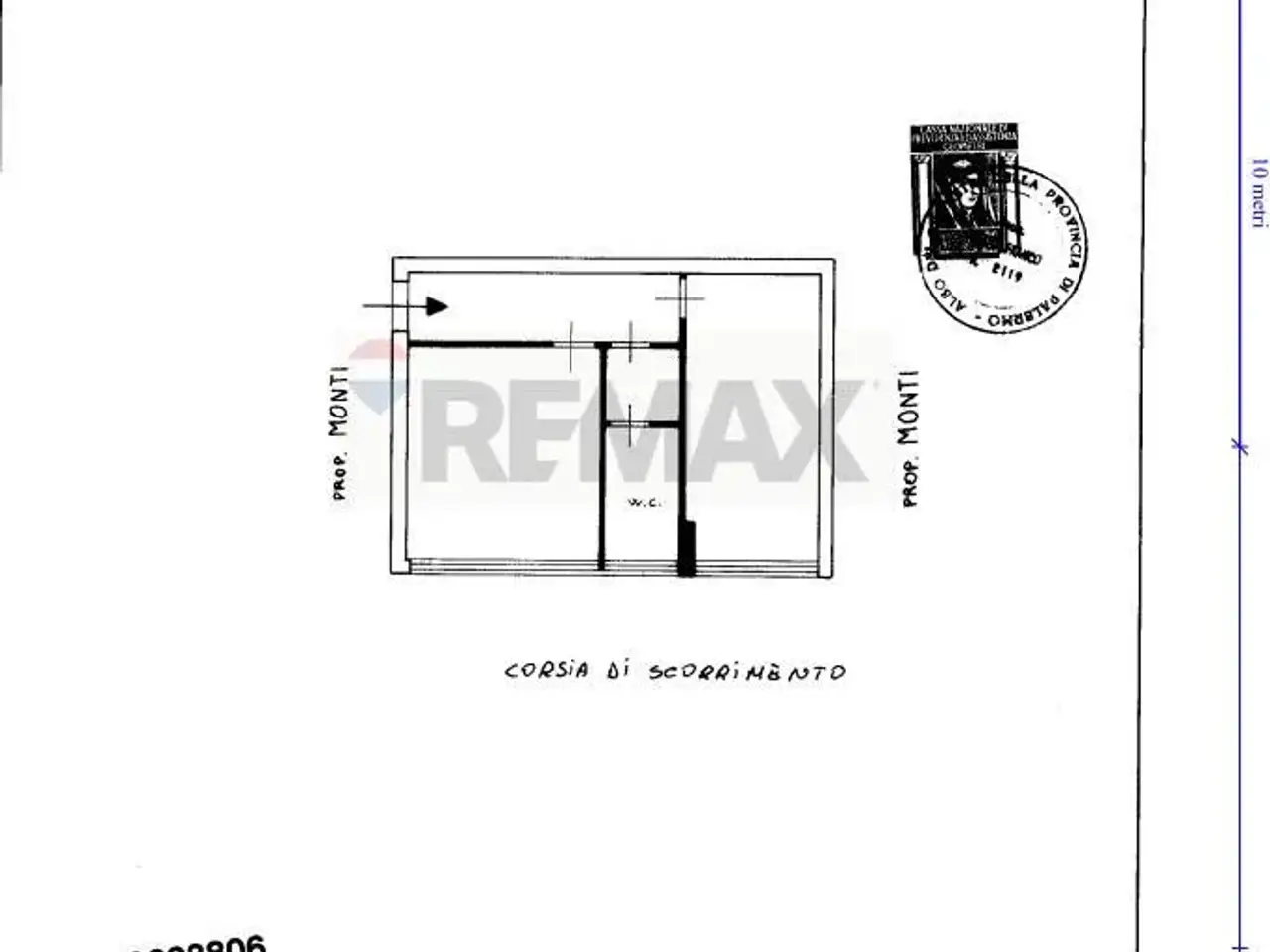 Ufficio in Via Alfredo Casella 90, Palermo, {3} - Planimetria 1