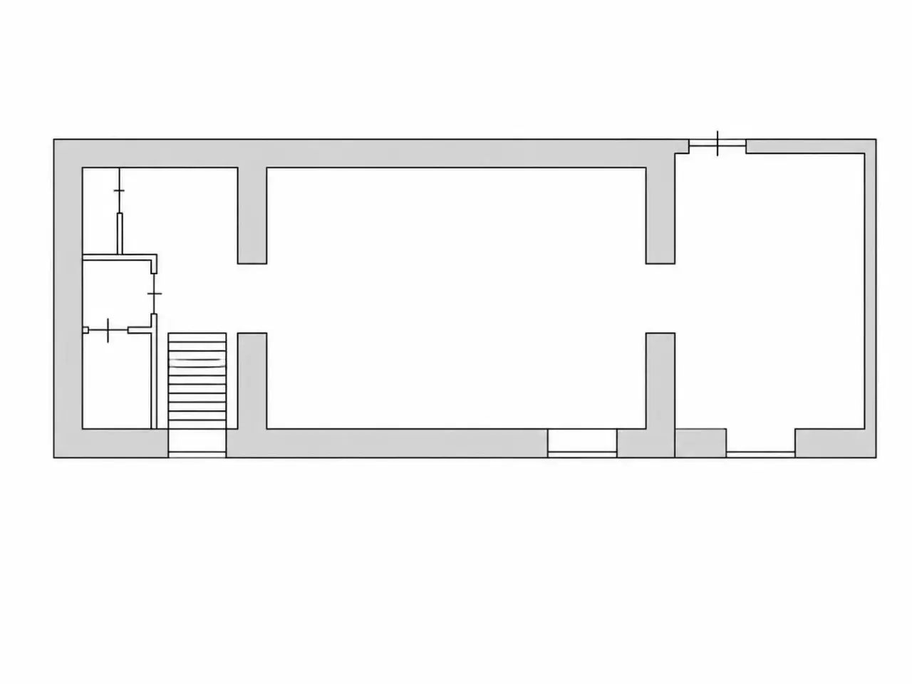 Negozio in Via Beniamino Franklin, Roma, {3} - Planimetria 1
