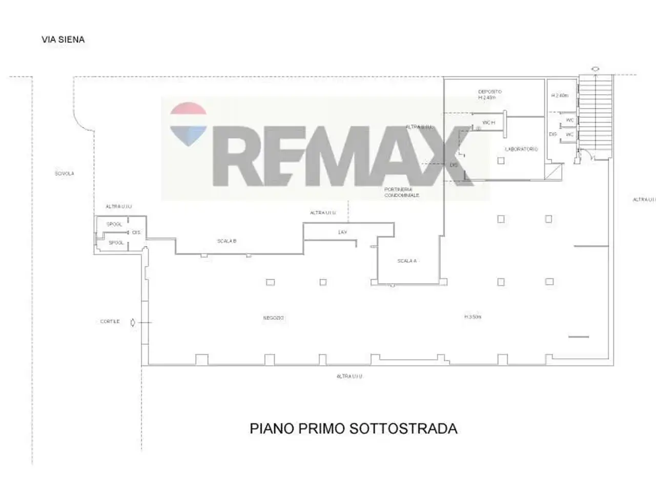 Negozio in Via Siena 16, Catania, {3} - Planimetria 1
