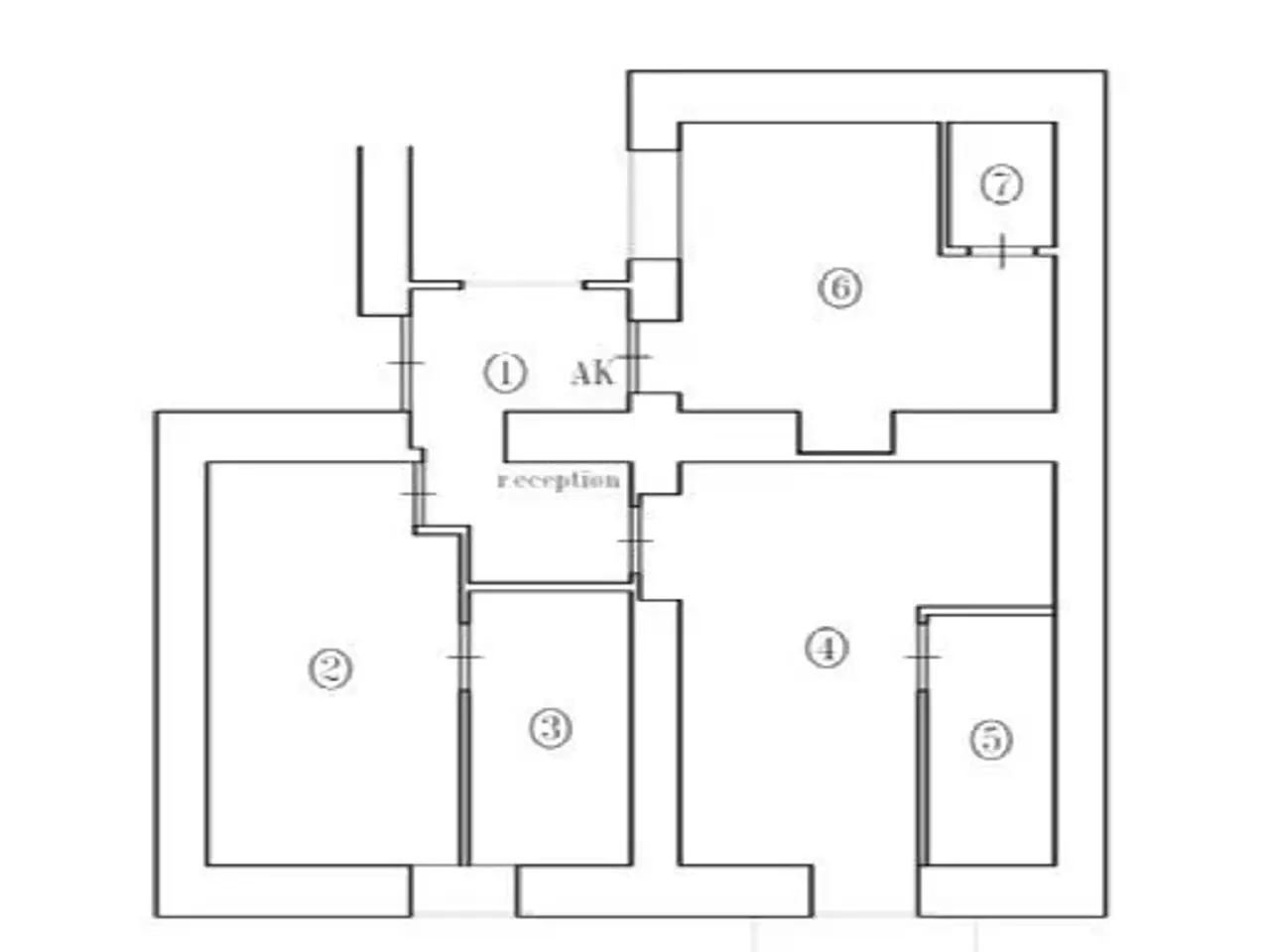 Albergo in Vico Castrucci, Napoli, {3} - Planimetria 1