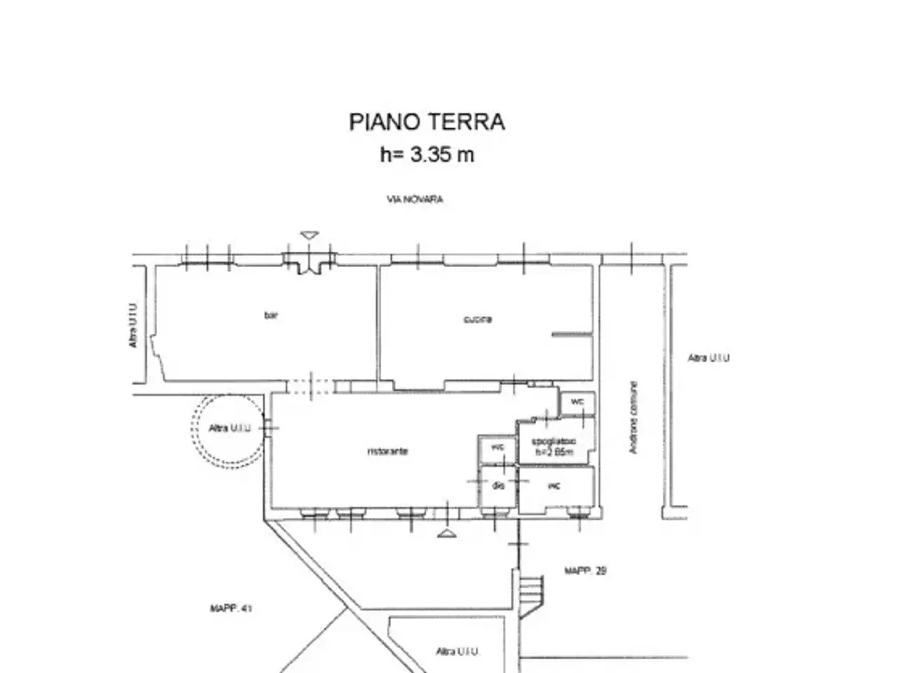 Negozio in Via Novara 216, Milano, {3} - Planimetria 1