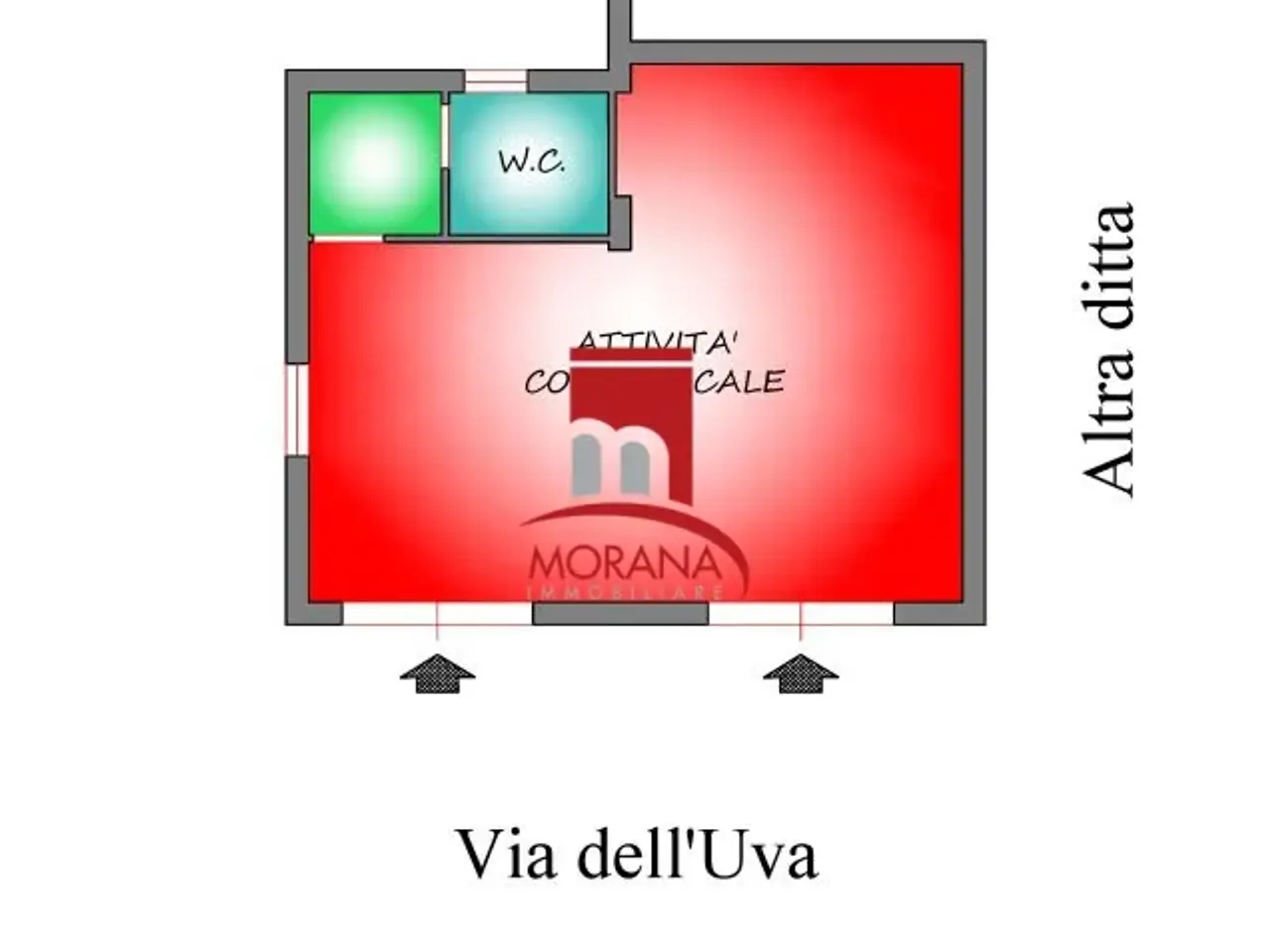 Negozio in Via dell' Uva 31, Trapani, {3} - Planimetria 1