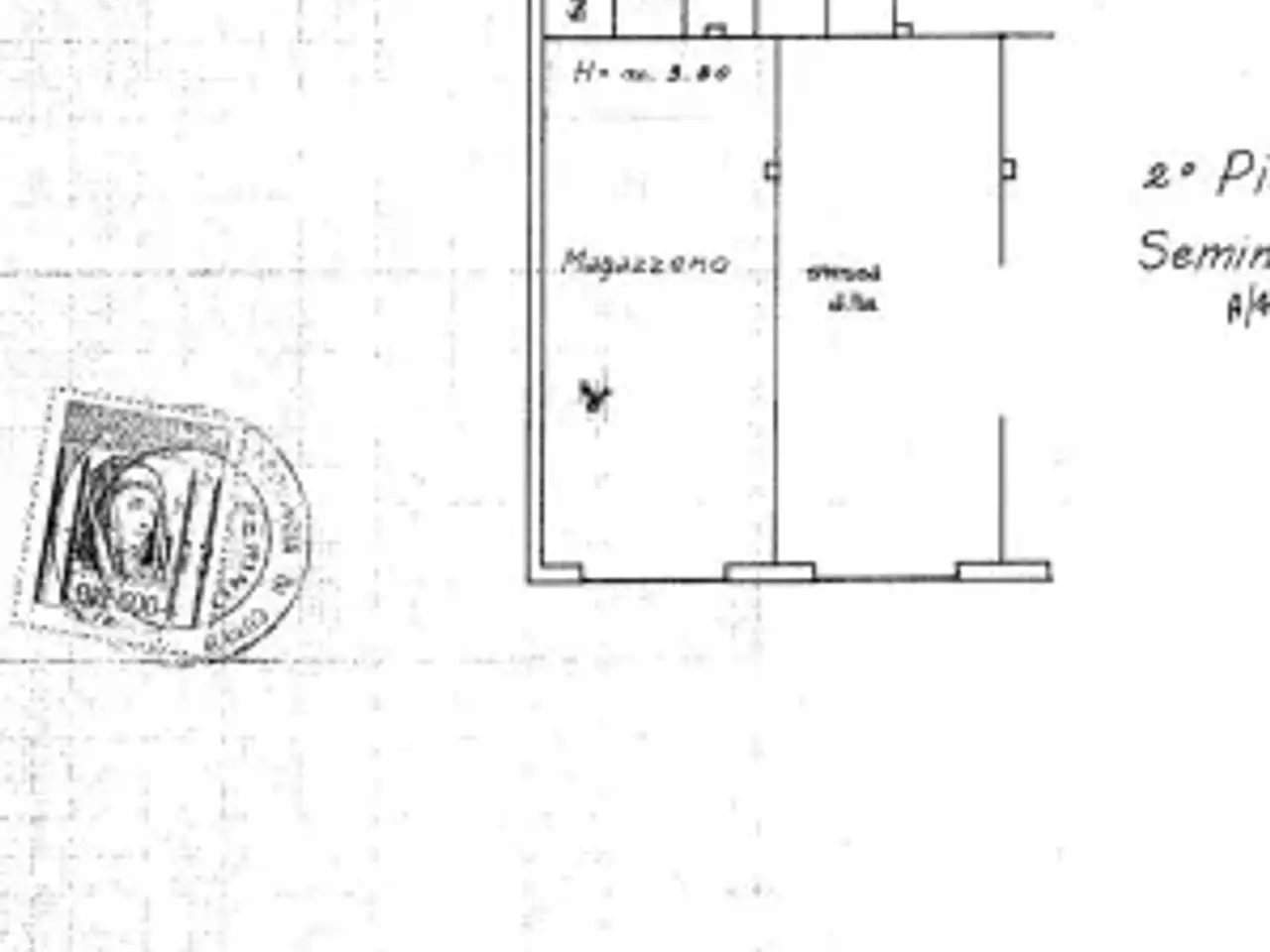 Magazzino in Piazza San Giovanni, Farigliano, {3} - Planimetria 1