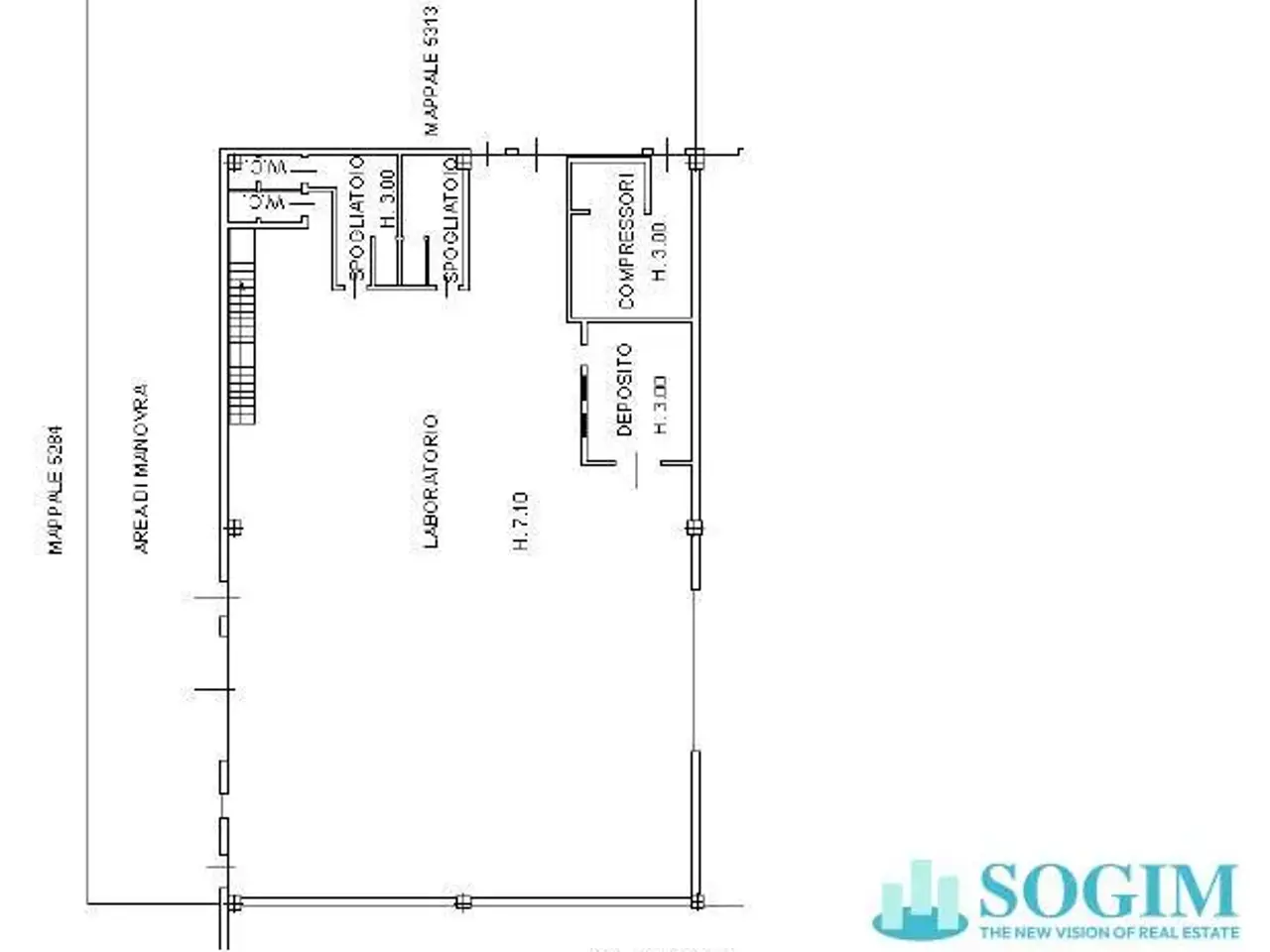 Capannone in Via Caduti di Nassirya 12, Binago, {3} - Planimetria 1