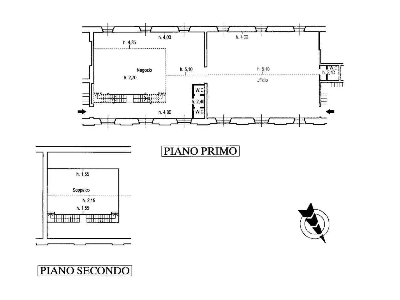 Ufficio in Via Giuseppe Mazzini, Siena, {3} - Planimetria 1