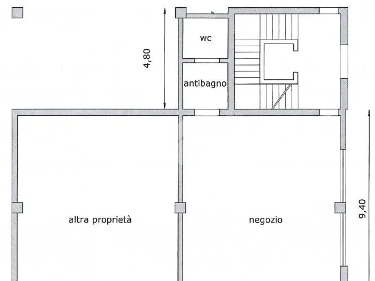 Negozio in Via O. Romero 3, Montichiari, {3} - Planimetria 1