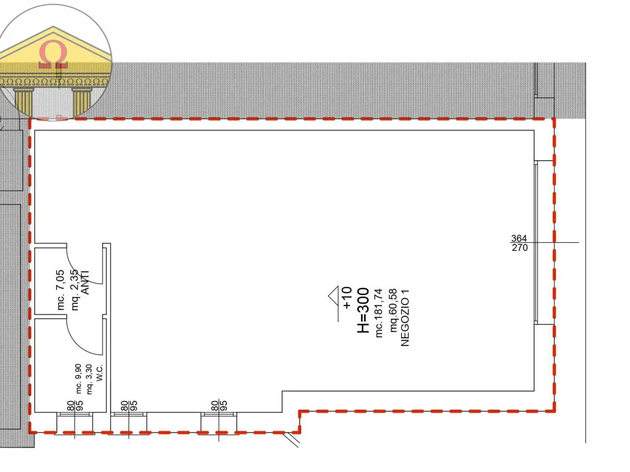 Negozio in , Ponzano Veneto, {3} - Planimetria 1