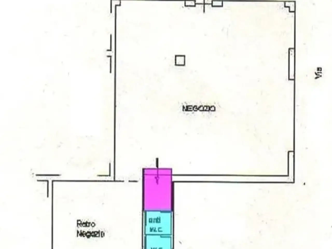 Negozio in Via Nievo, Giulianova, {3} - Planimetria 1