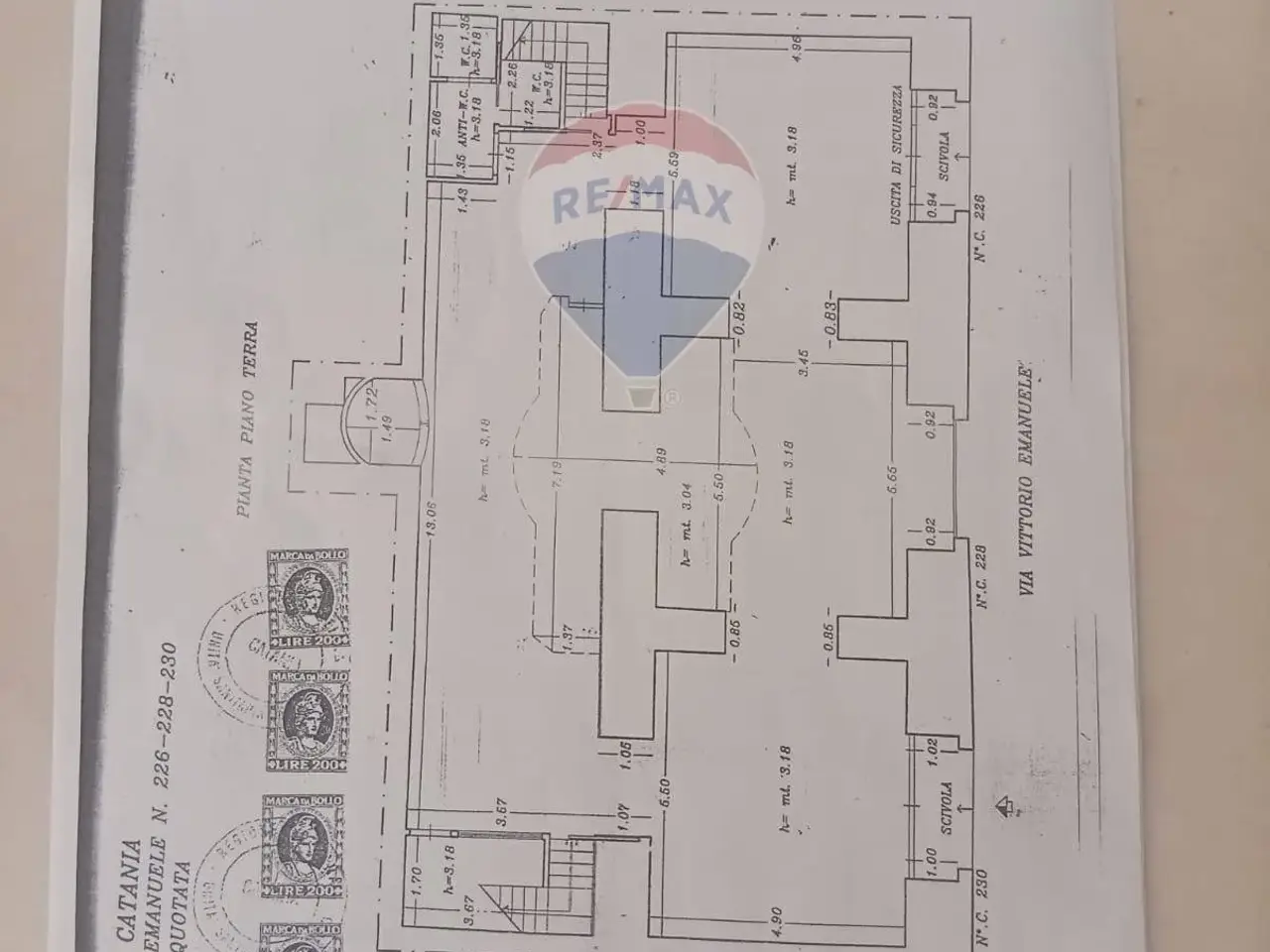 Negozio in Via Vittorio Emanuele II 226/228/23, Catania, {3} - Planimetria 1