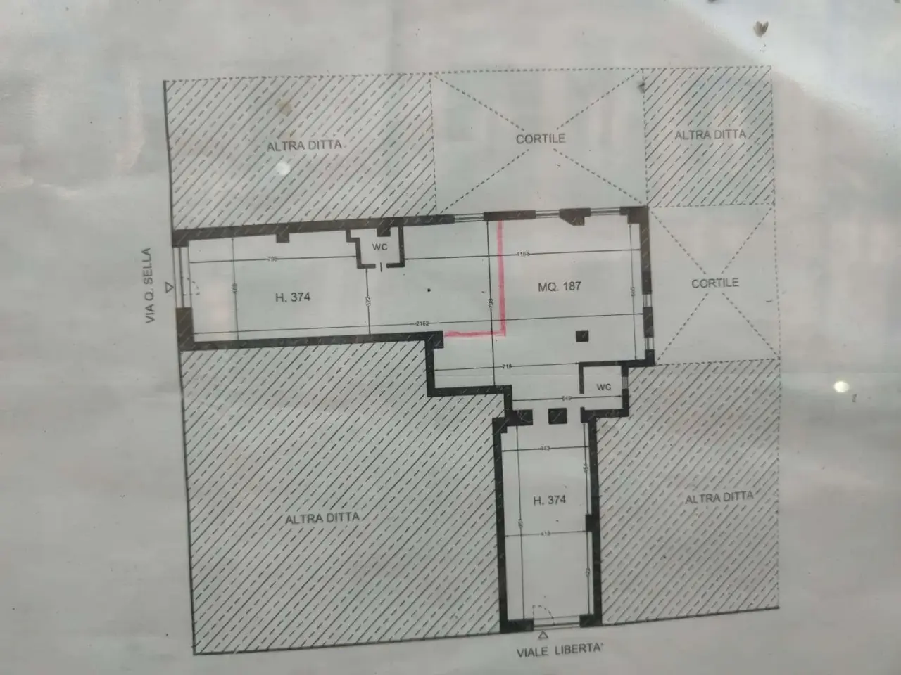 Ufficio in Viale della Libertà  168, Catania, {3} - Planimetria 1