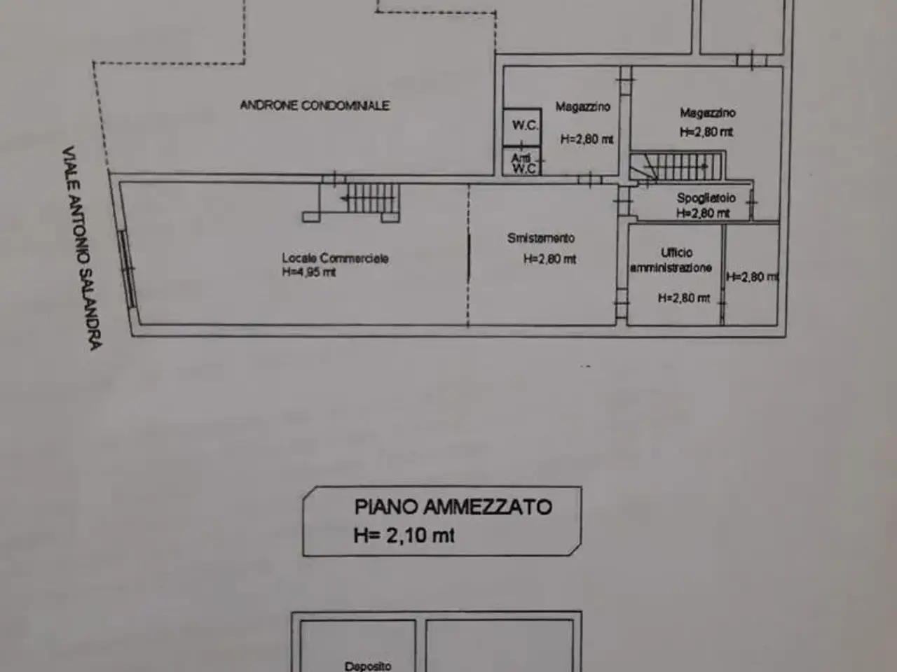 Negozio in Viale Salandra, Bari, {3} - Planimetria 1