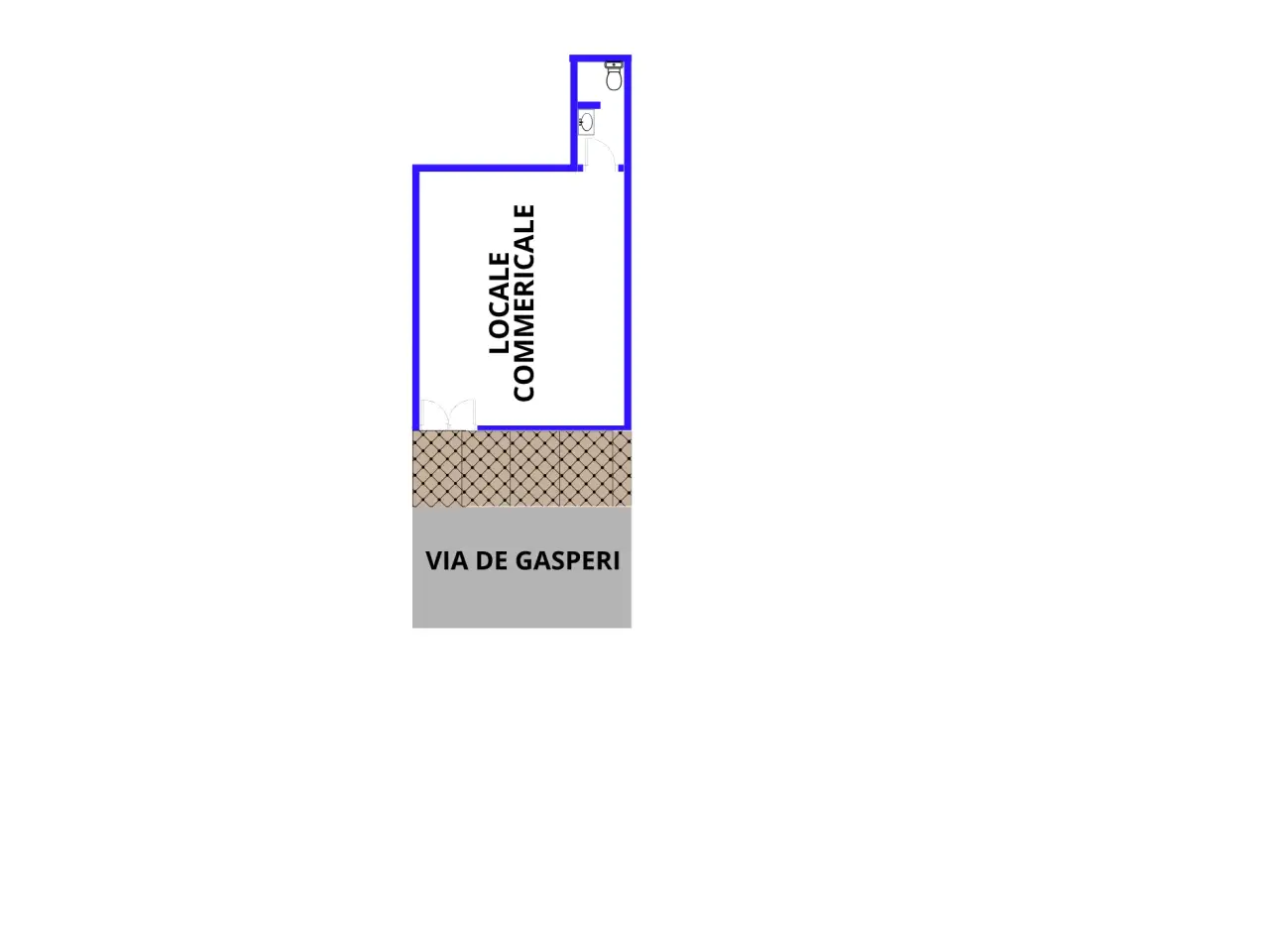 Negozio in Via Alcide De Gasperi 91, Santa Maria Capua Vetere, {3} - Planimetria 1