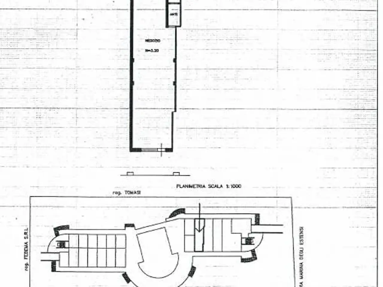 Negozio in Via Marina degli Estensi, Comacchio, {3} - Planimetria 1