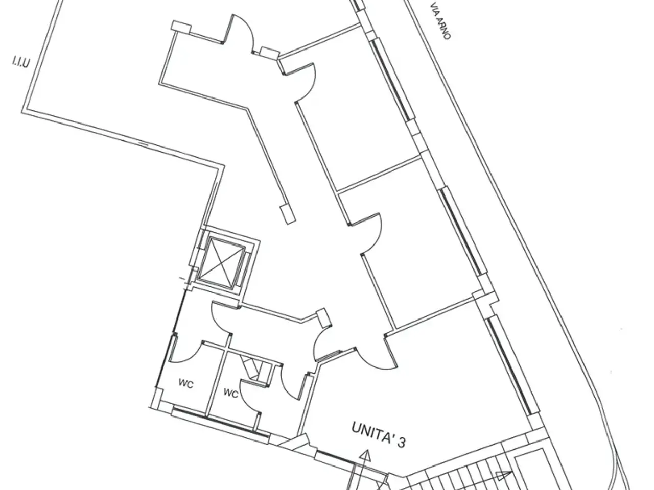 Ufficio in Via a. Gramsci 23, Monterotondo, {3} - Planimetria 1