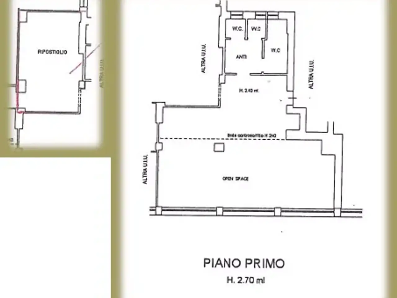 Ufficio in Piazza Barche, Venezia, {3} - Planimetria 1