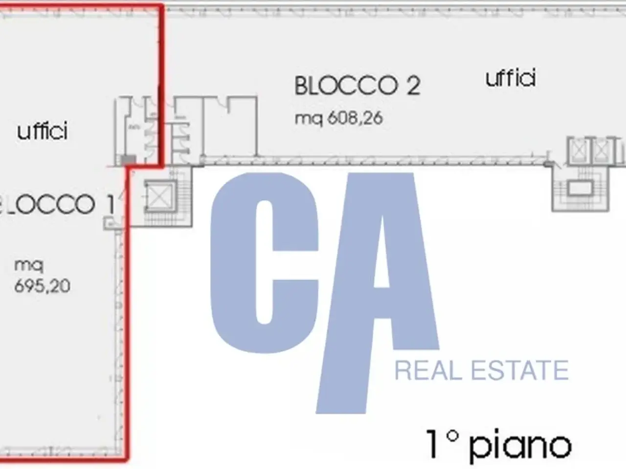 Ufficio in Via Grandi a., Vimodrone, {3} - Planimetria 1