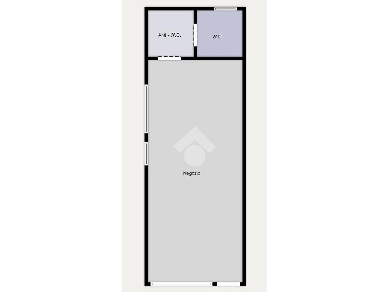 Negozio in Via S. Pio X 21, Trento, {3} - Planimetria 1