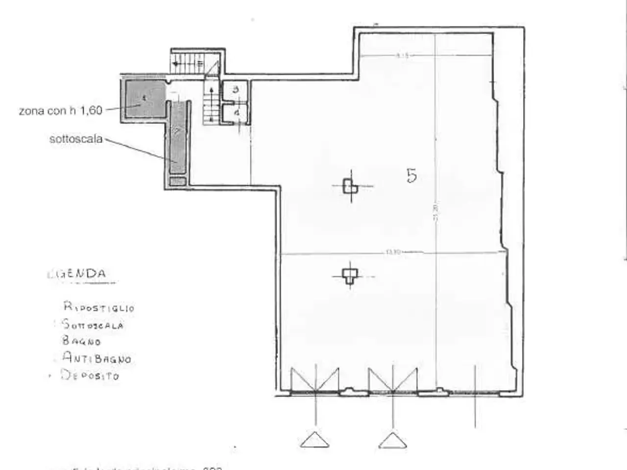 Magazzino in Via Martiri della Libertà, Saint Vincent, {3} - Planimetria 1