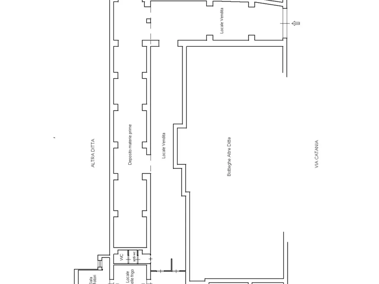 Palazzina commerciale in Via Catania 276, Messina, {3} - Planimetria 1