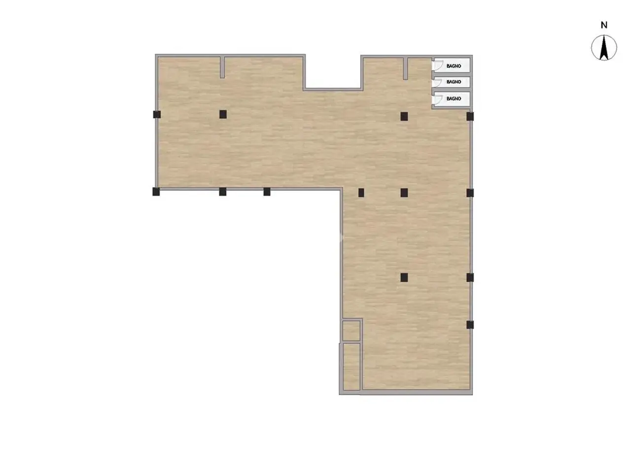 Negozio in Via Isole Capo Verde 310, Roma, {3} - Planimetria 1